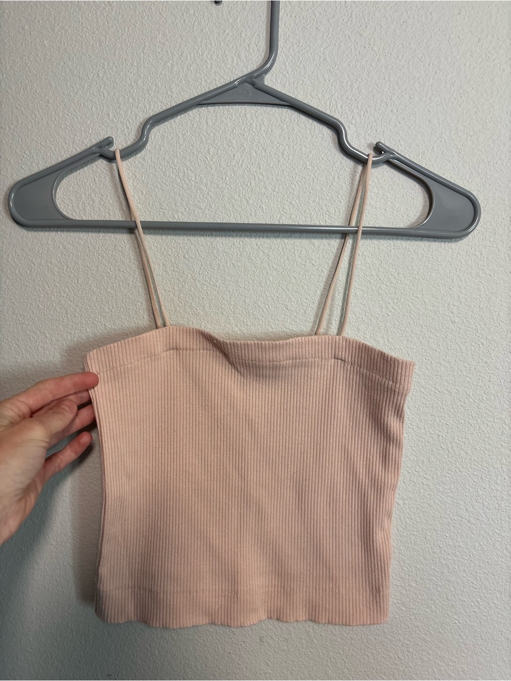 American Eagle Outfitters Ribbed Camisole - Blush Pink